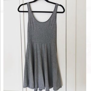 Hollister gray tank skater dress
